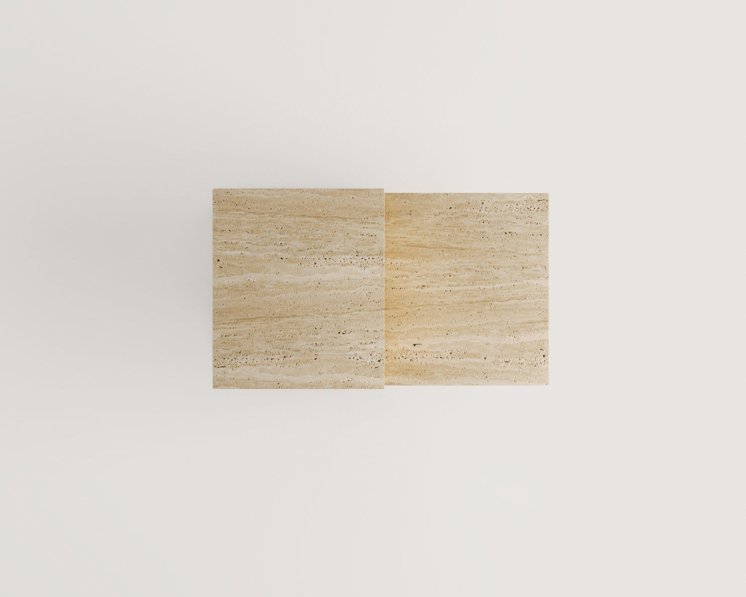 Alessi-Traverten Yan Sehpa