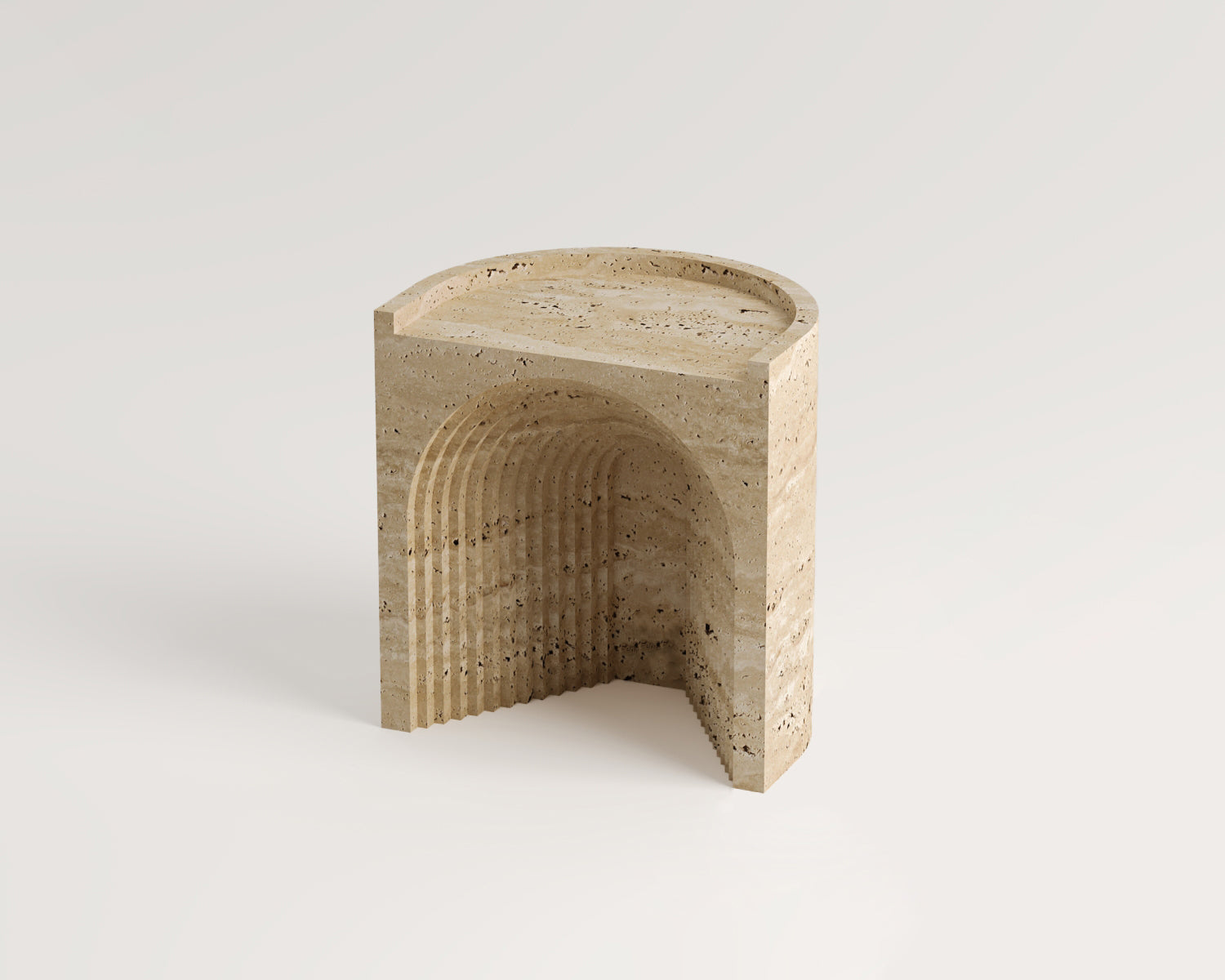 Asya -Traverten Yan Sehpa