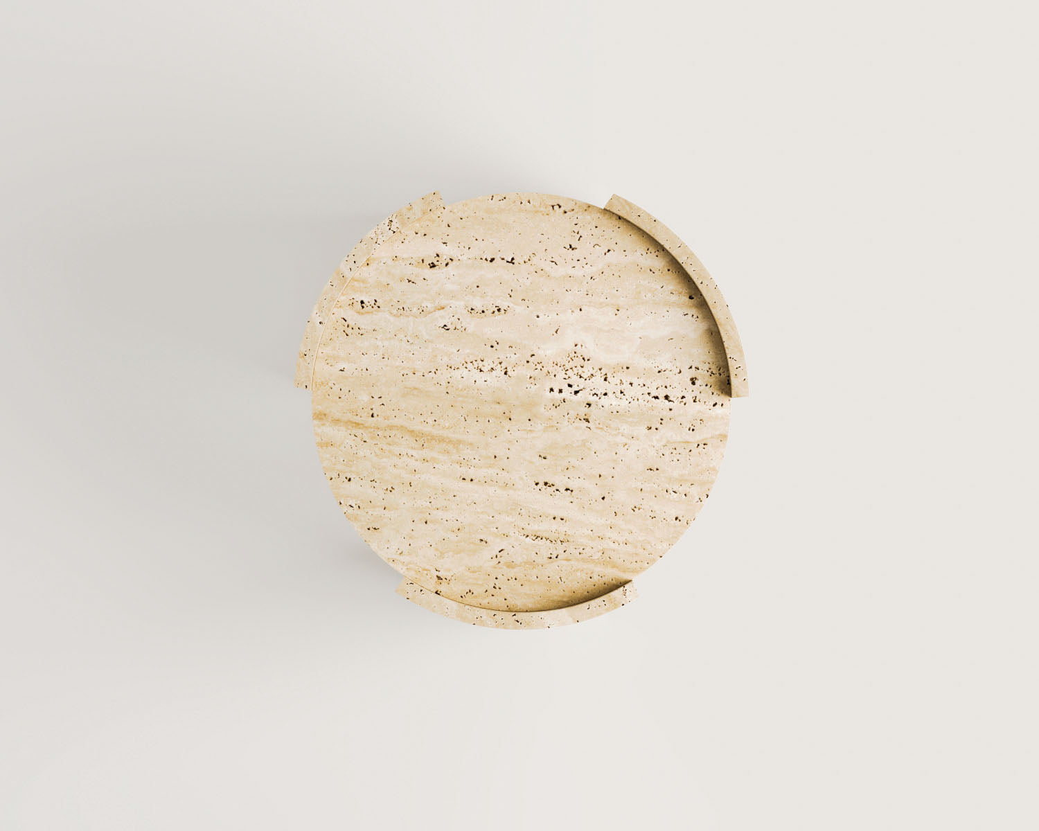 Aura-Traverten Yan Sehpa