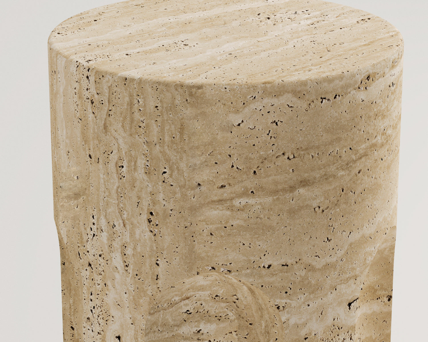 Charm-Traverten Yan Sehpa