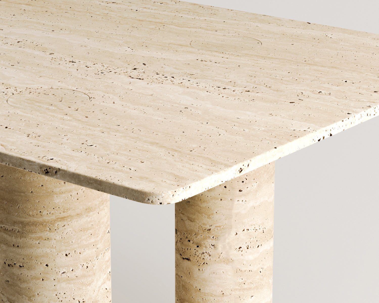 Eden-Traverten Yemek Masası