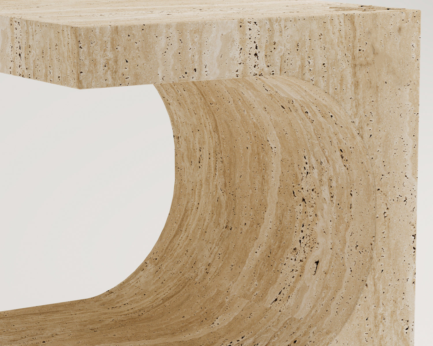 Fedora-Traverten Yan Sehpa