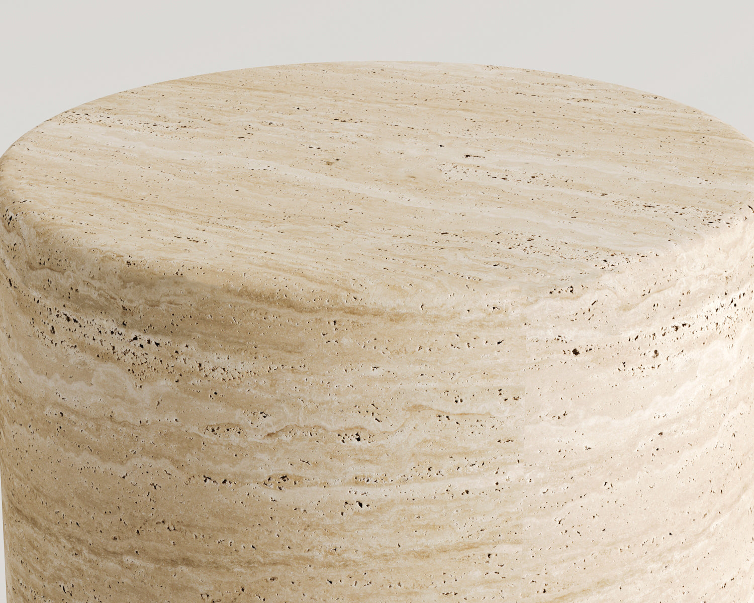 Gemini-Traverten Yan Sehpa