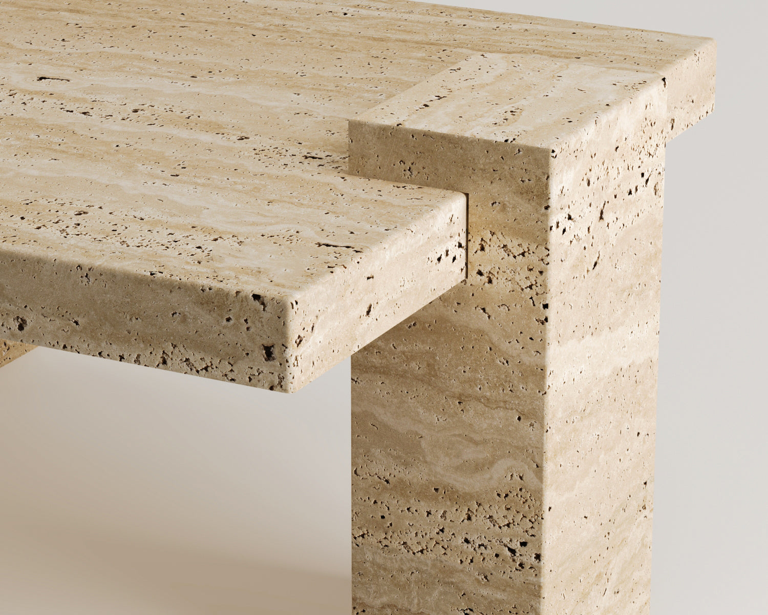 Heliks-Traverten Sehpa