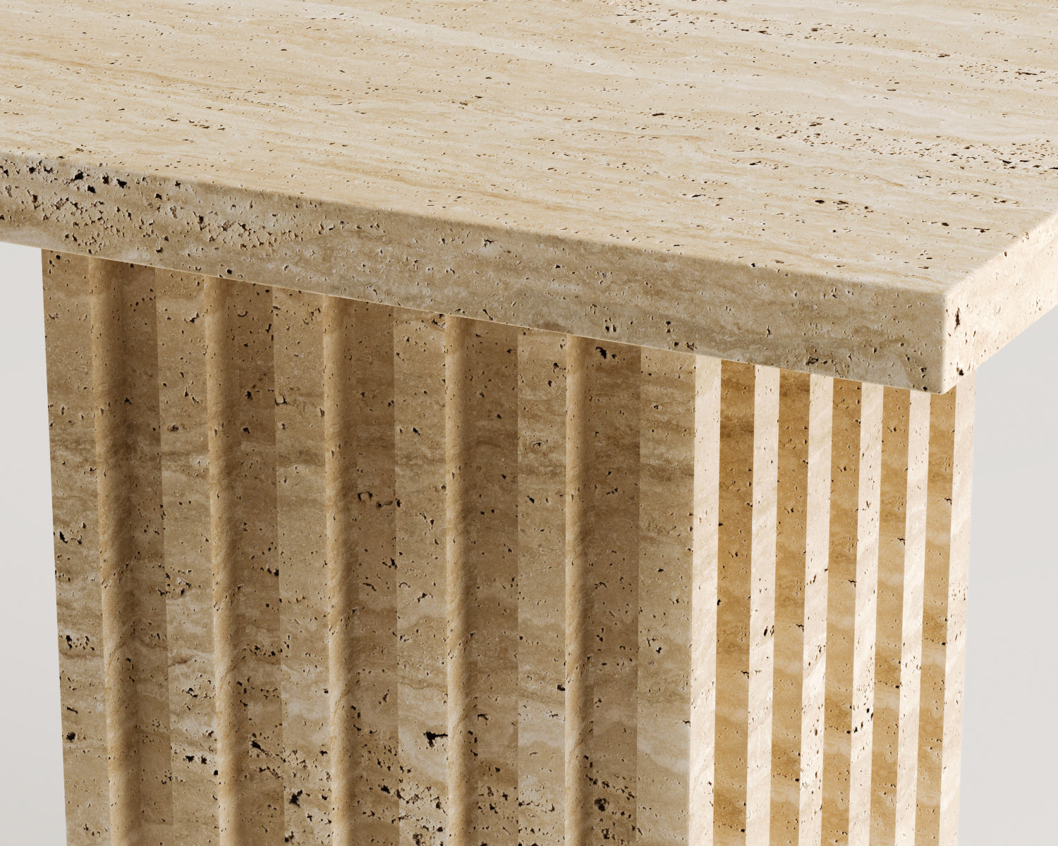 Keys-Traverten Yan Sehpa