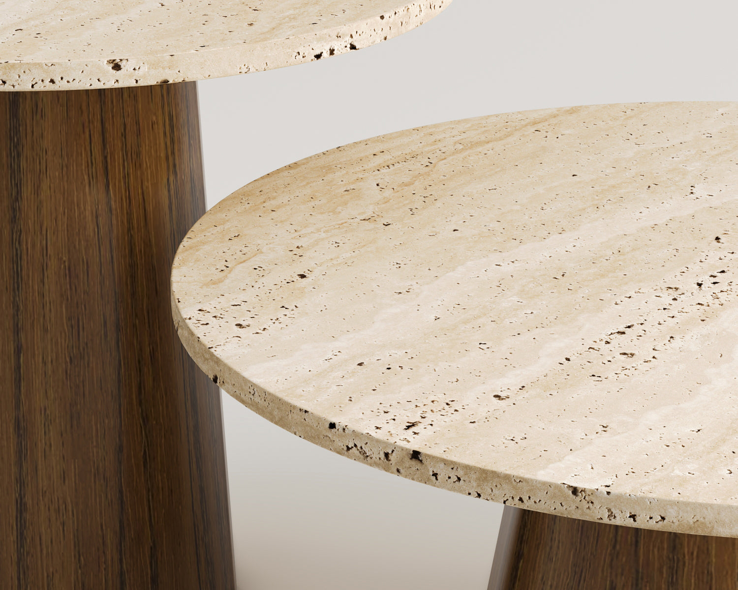 Lavin Ahşap Ayaklı 2'li Sehpa