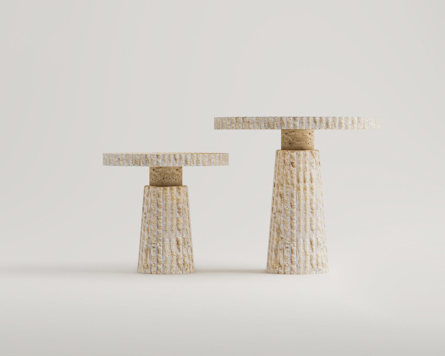 Meiza-Traverten Yan Sehpa