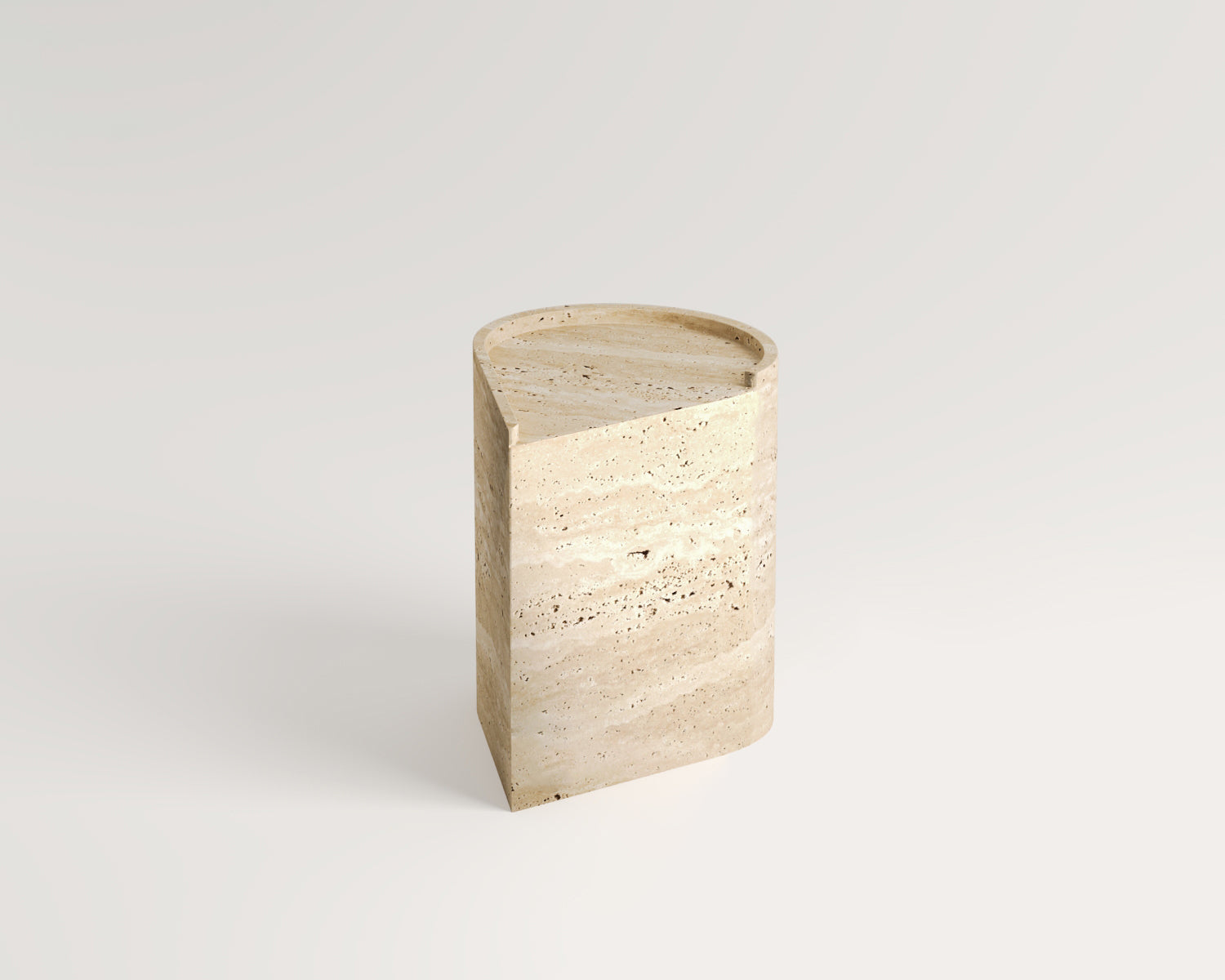 Mira- Traverten Yan Sehpa