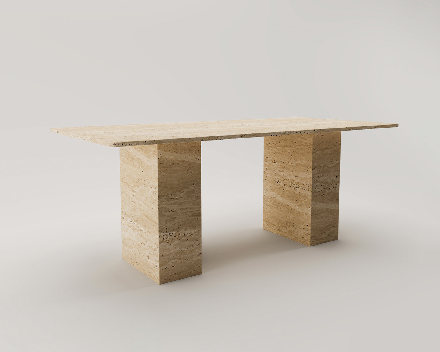 Olivia - Traverten Yemek Masası