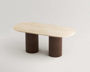 Ravel-Traverten Yemek Masası