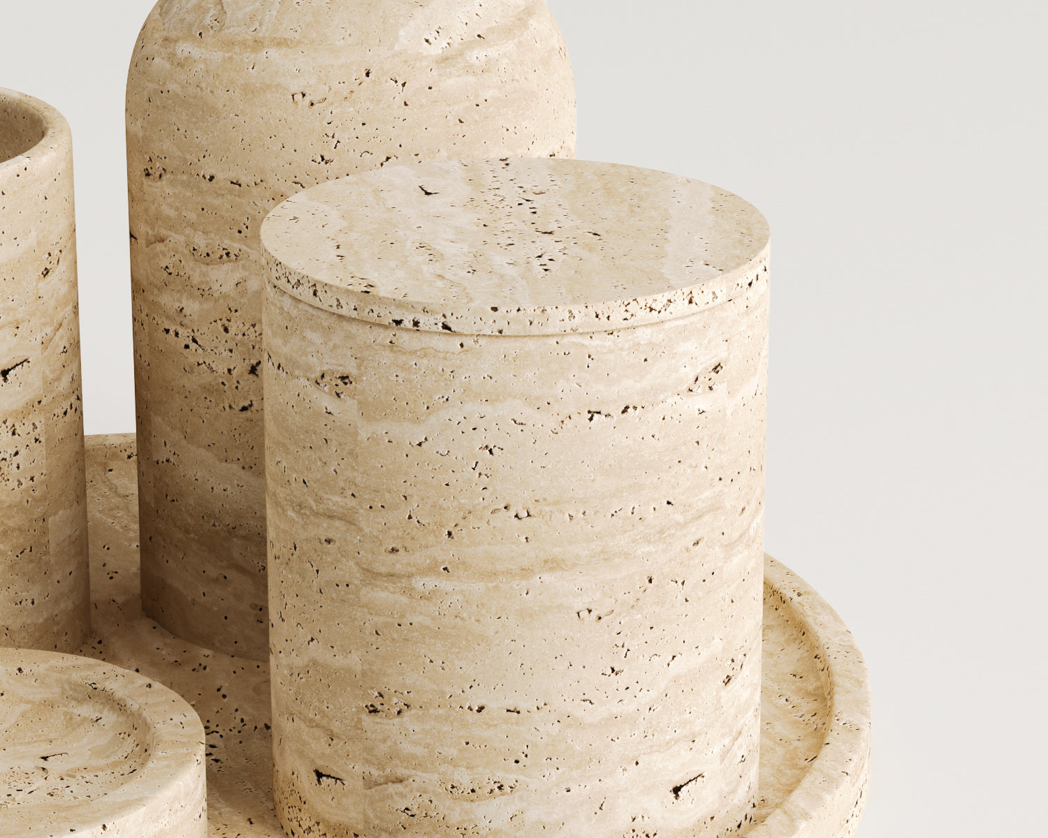 Rubano - Traverten Banyo Seti