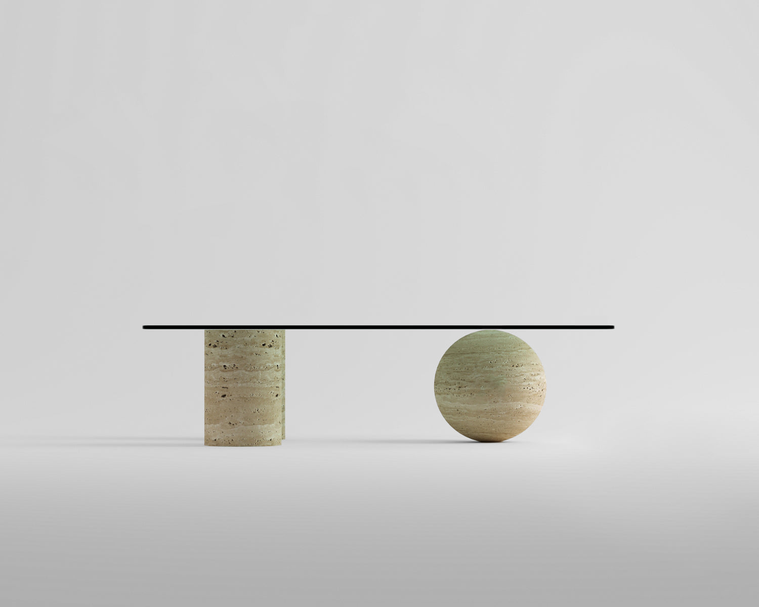 Sage-Traverten Orta Sehpa