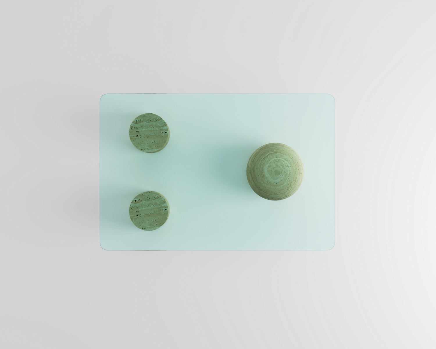 Sage-Traverten Orta Sehpa