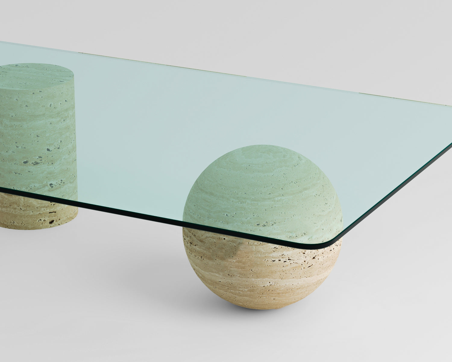 Sage-Traverten Orta Sehpa