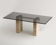 Sahra-Traverten Yemek Masası