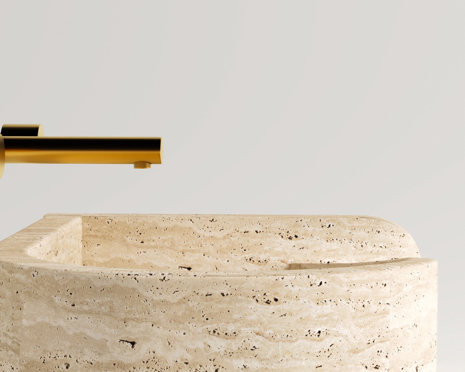 Taris - Traverten Lavabo