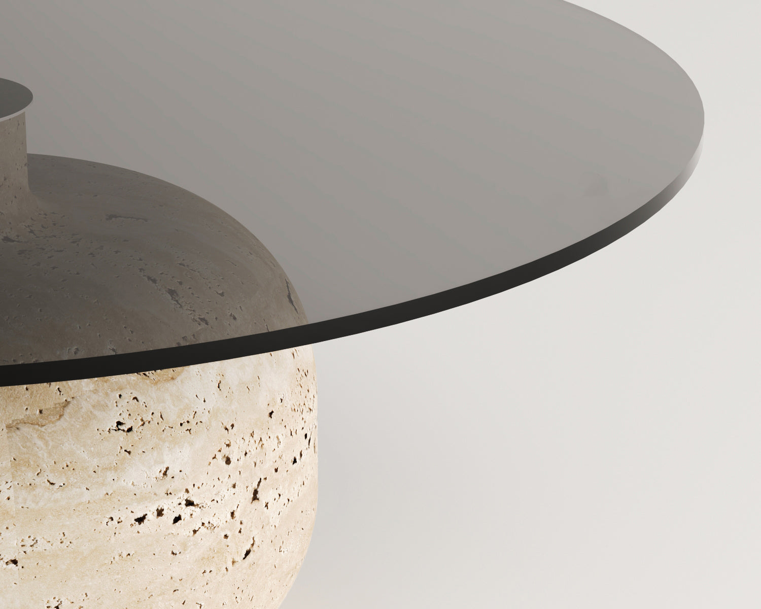 Valentina-Füme Camlı Orta Sehpa