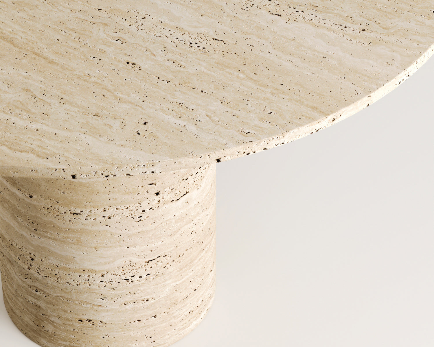 Zack - Traverten Yemek Masası