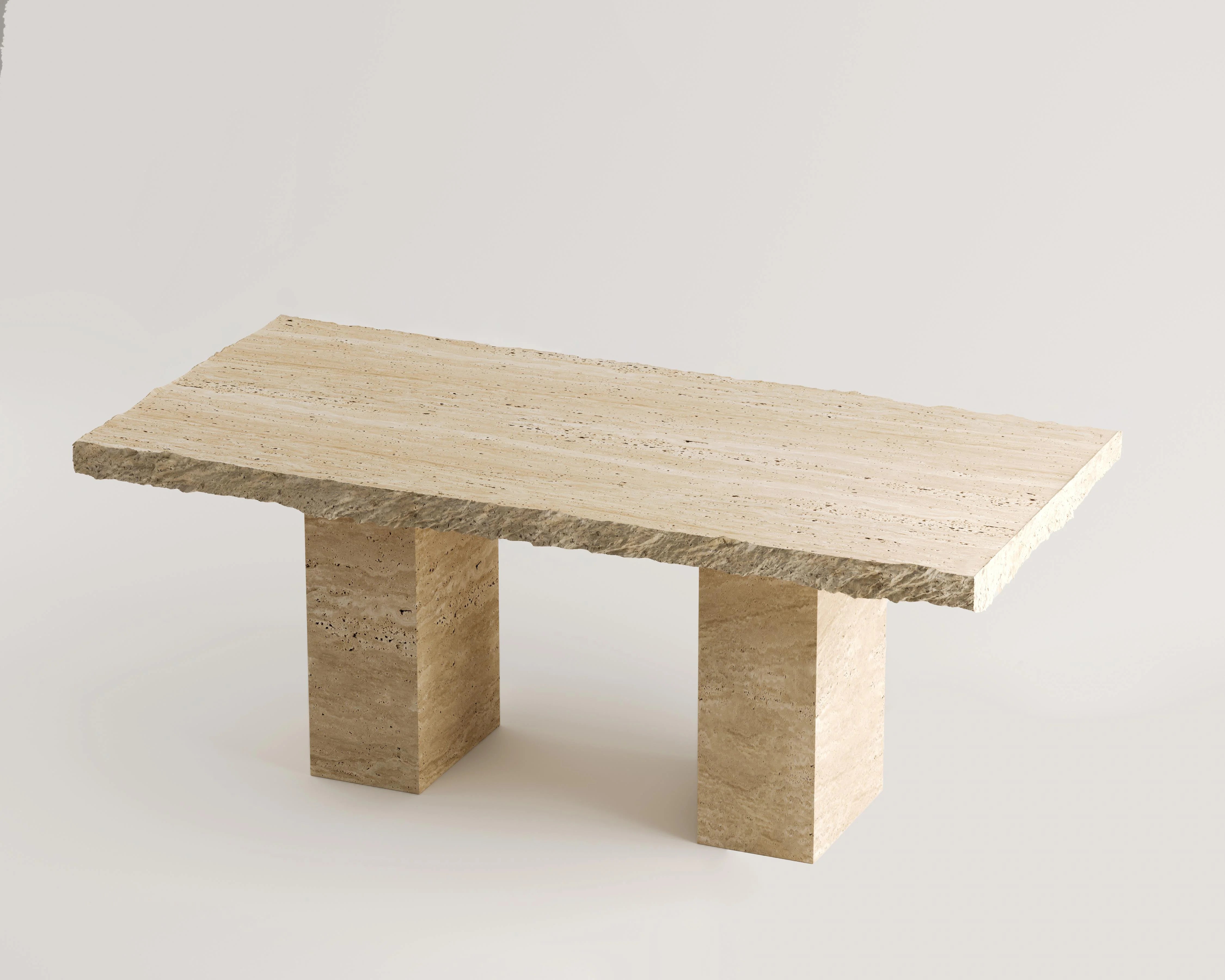 Perissa-Traverten Yemek Masası